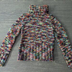 Multicolor Turtleneck Sweater
